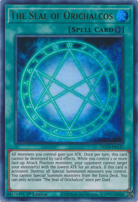 The Seal of Orichalcos [DLCS-EN137] Ultra Rare | Card Merchant Takapuna