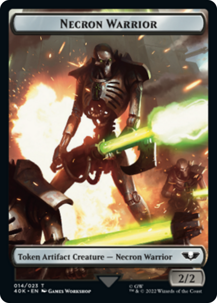 Necron Warrior // Insect Double-Sided Token [Warhammer 40,000 Tokens] | Card Merchant Takapuna