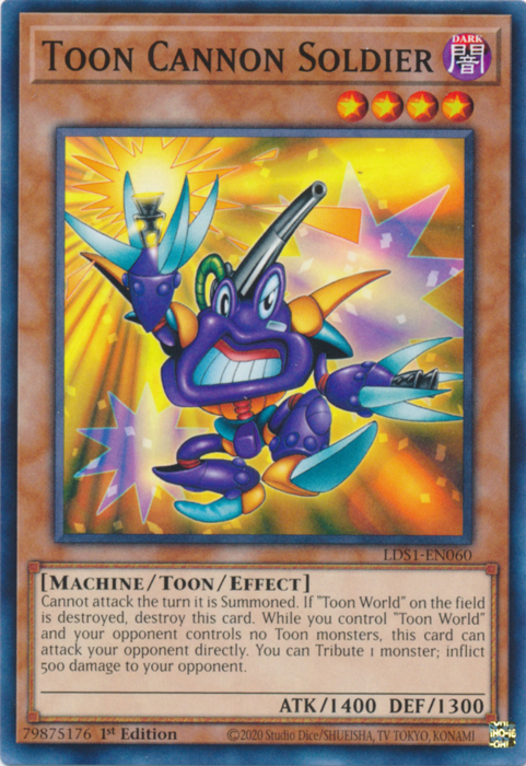 Toon Cannon Soldier [LDS1-EN060] Common | Card Merchant Takapuna