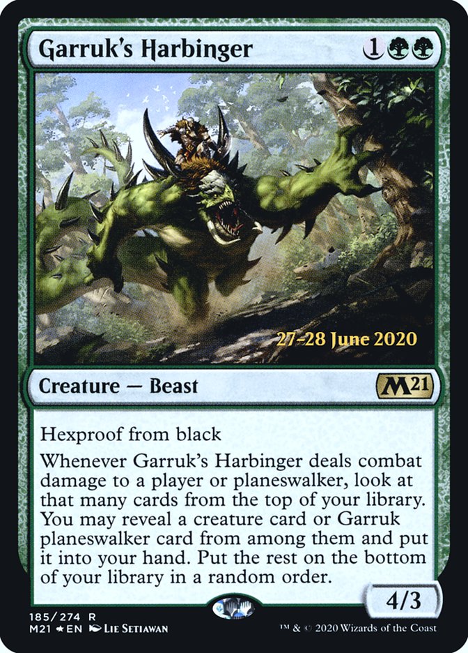 Garruk's Harbinger [Core Set 2021 Prerelease Promos] | Card Merchant Takapuna