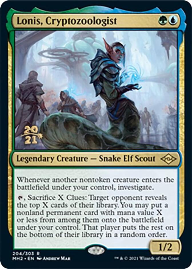 Lonis, Cryptozoologist [Modern Horizons 2 Prerelease Promos] | Card Merchant Takapuna