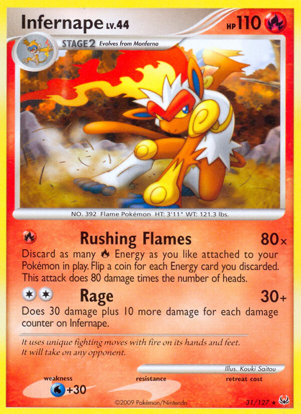 Infernape (31/127) [Platinum: Base Set] | Card Merchant Takapuna