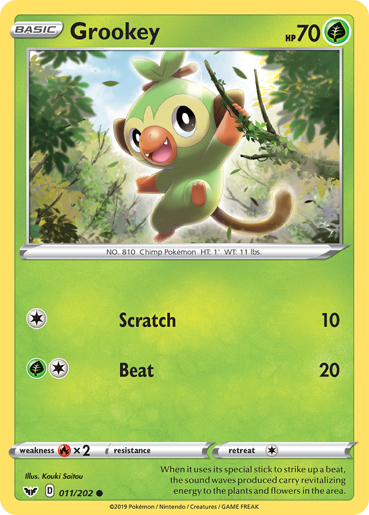 Grookey (011/202) [Sword & Shield: Base Set] | Card Merchant Takapuna