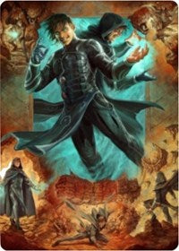 Jace, Mirror Mage 2 Art Card [Zendikar Rising Art Series] | Card Merchant Takapuna