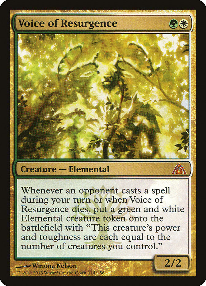 Voice of Resurgence [Dragon's Maze] | Card Merchant Takapuna