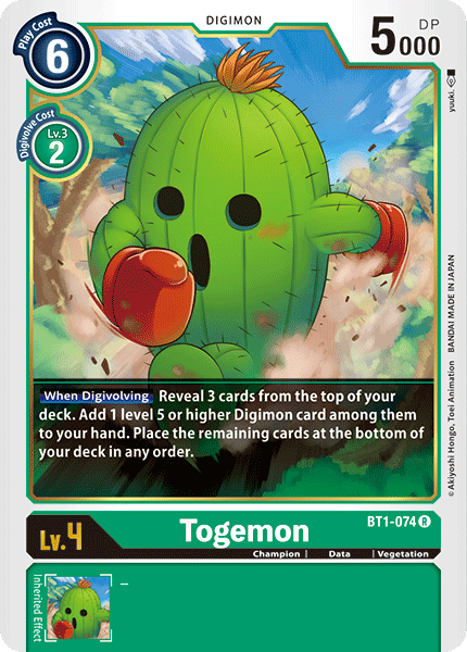 Togemon [BT1-074] [Release Special Booster Ver.1.0] | Card Merchant Takapuna