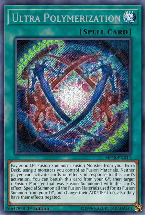 Ultra Polymerization [MP18-EN014] Secret Rare | Card Merchant Takapuna