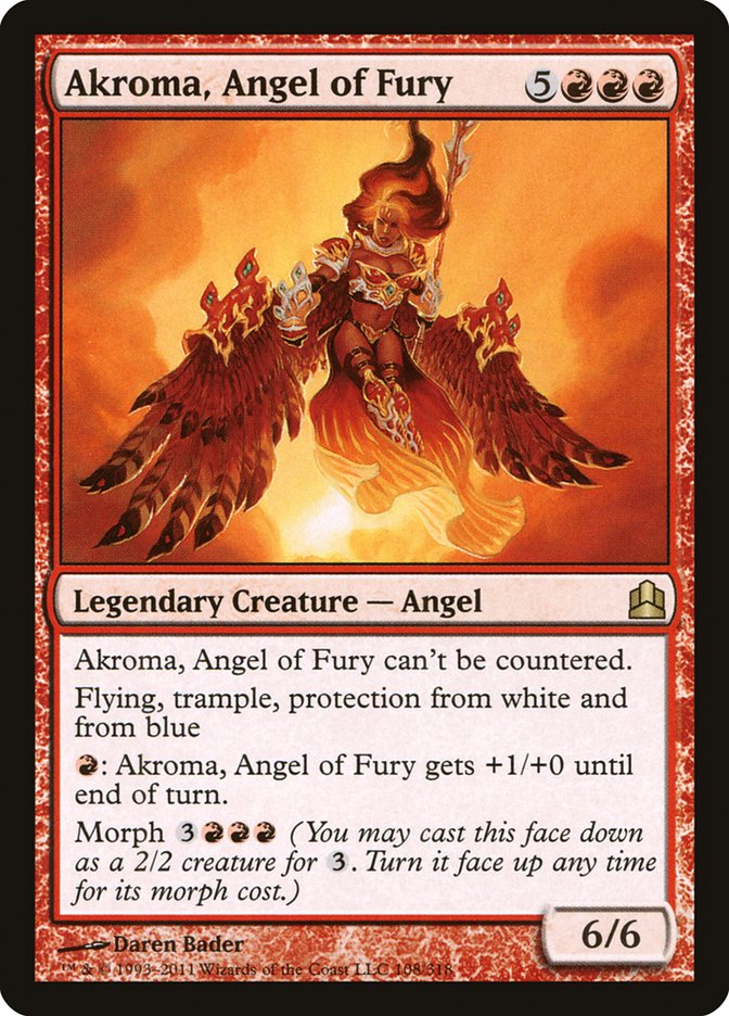 Akroma, Angel of Fury [Commander 2011] | Card Merchant Takapuna