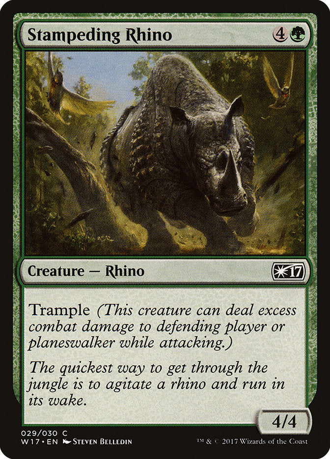 Stampeding Rhino [Welcome Deck 2017] | Card Merchant Takapuna