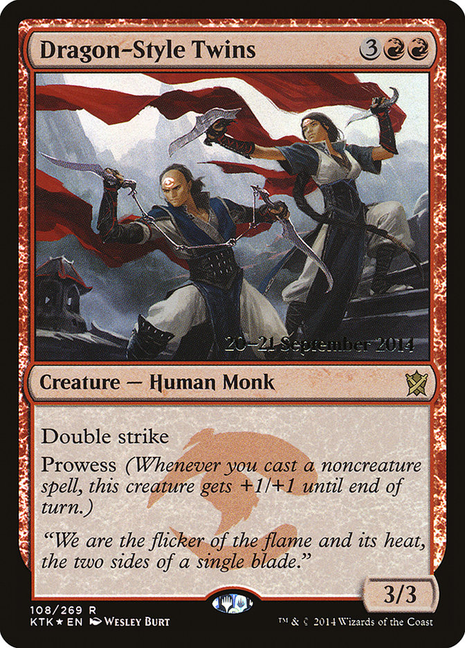 Dragon-Style Twins [Khans of Tarkir Prerelease Promos] | Card Merchant Takapuna