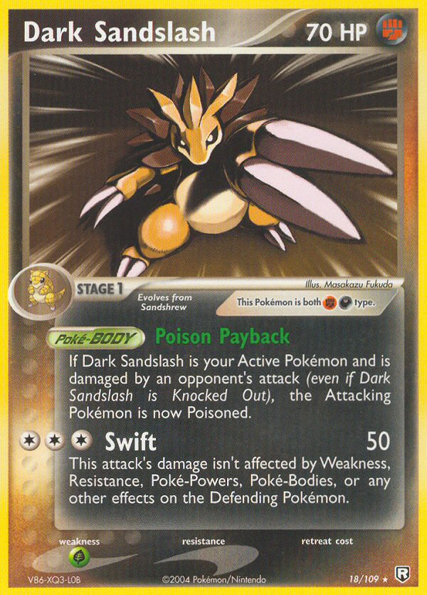 Dark Sandslash (18/109) [EX: Team Rocket Returns] | Card Merchant Takapuna