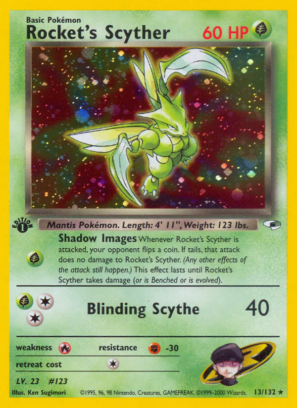 Rocket's Scyther (13/132) [Gym Heroes 1st Edition] | Card Merchant Takapuna