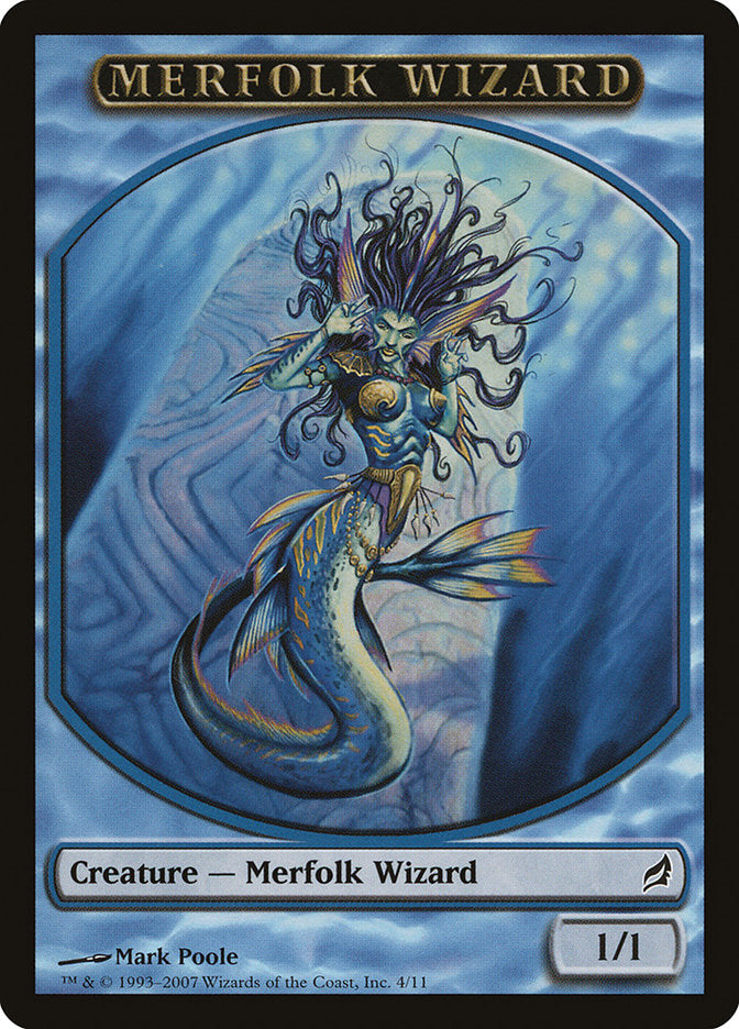 Merfolk Wizard Token [Lorwyn Tokens] | Card Merchant Takapuna