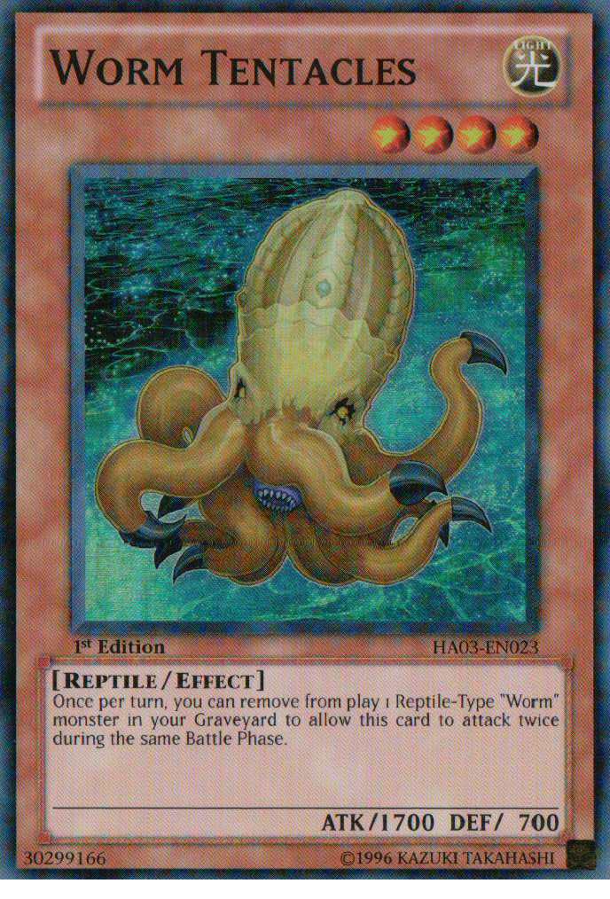 Worm Tentacles [HA03-EN023] Super Rare | Card Merchant Takapuna