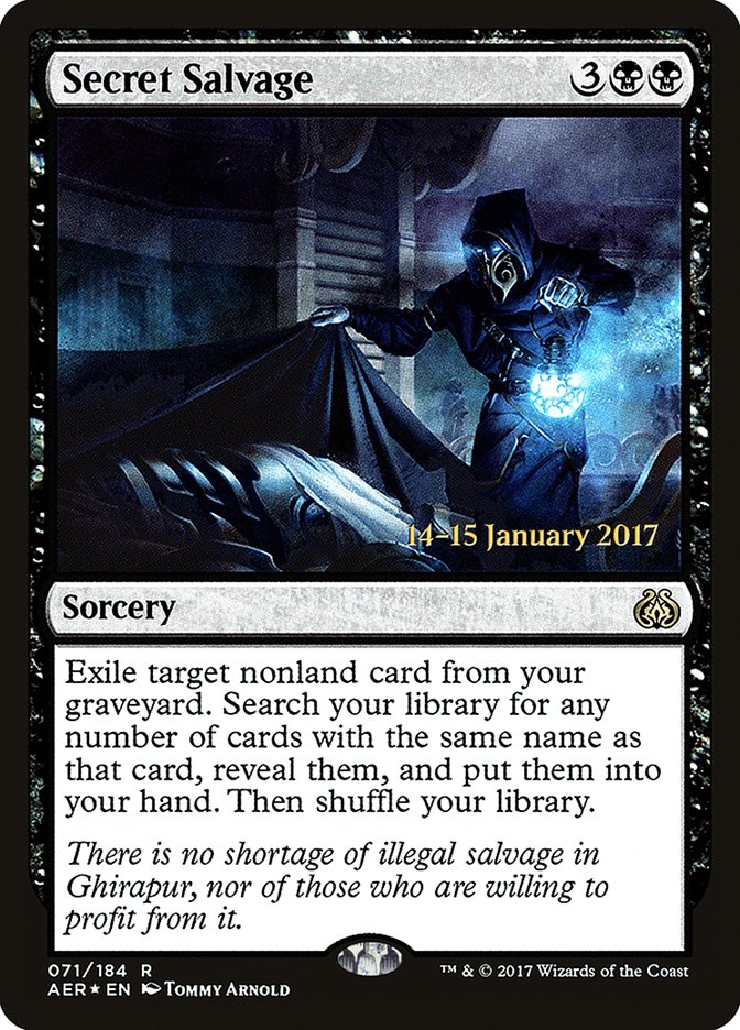 Secret Salvage [Aether Revolt Prerelease Promos] | Card Merchant Takapuna