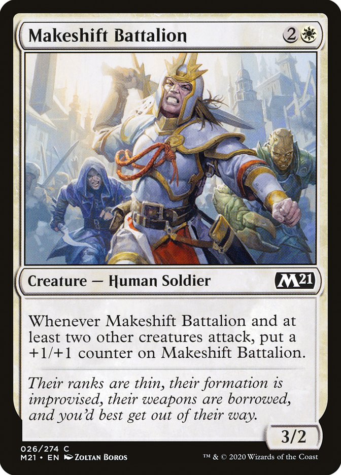 Makeshift Battalion [Core Set 2021] | Card Merchant Takapuna