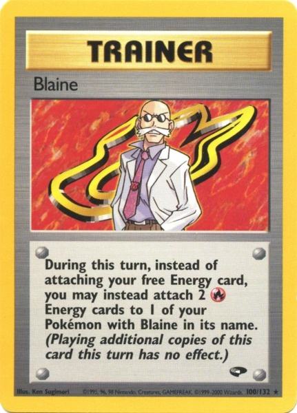 Blaine (100/132) [Gym Challenge Unlimited] | Card Merchant Takapuna