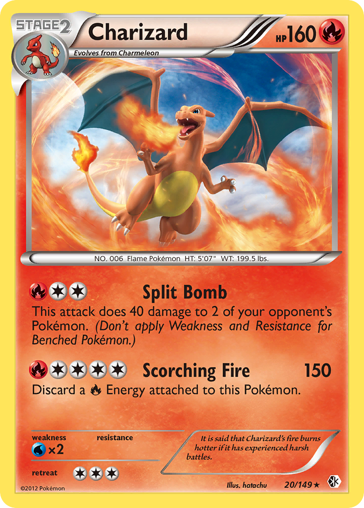 Charizard (20/149) [Black & White: Boundaries Crossed] | Card Merchant Takapuna