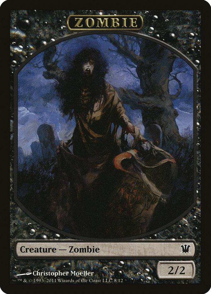 Zombie Token (8/12) [Innistrad Tokens] | Card Merchant Takapuna