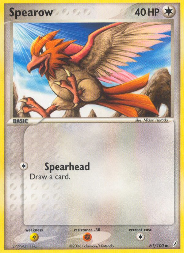 Spearow (61/100) [EX: Crystal Guardians] | Card Merchant Takapuna