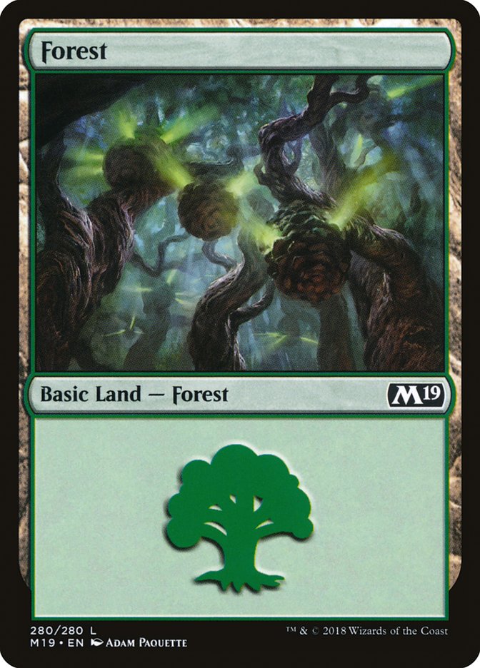 Forest (280) [Core Set 2019] | Card Merchant Takapuna