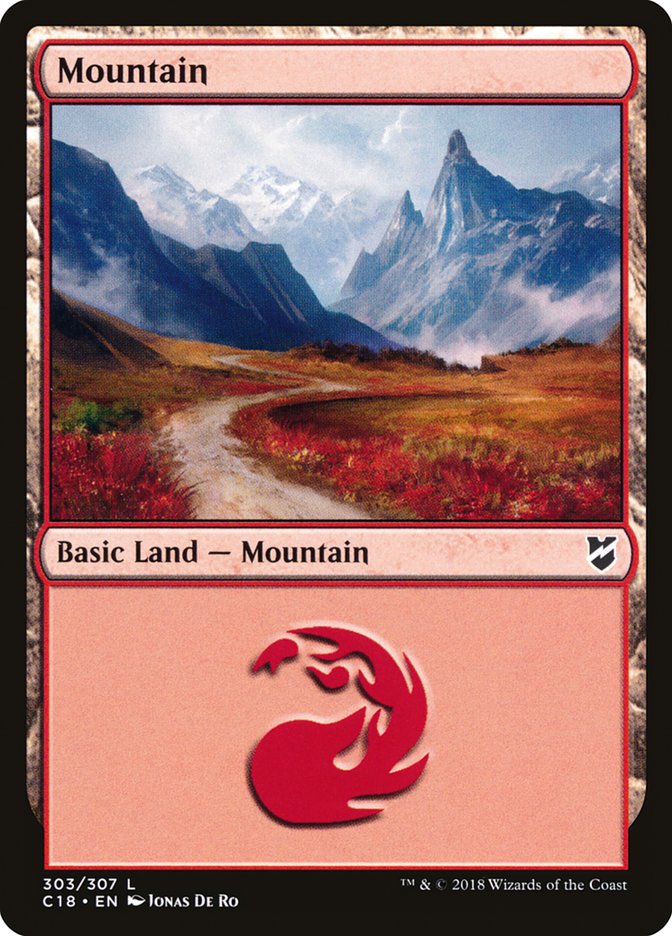 Mountain (303) [Commander 2018] | Card Merchant Takapuna