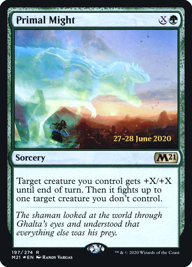 Primal Might [Core Set 2021 Prerelease Promos] | Card Merchant Takapuna