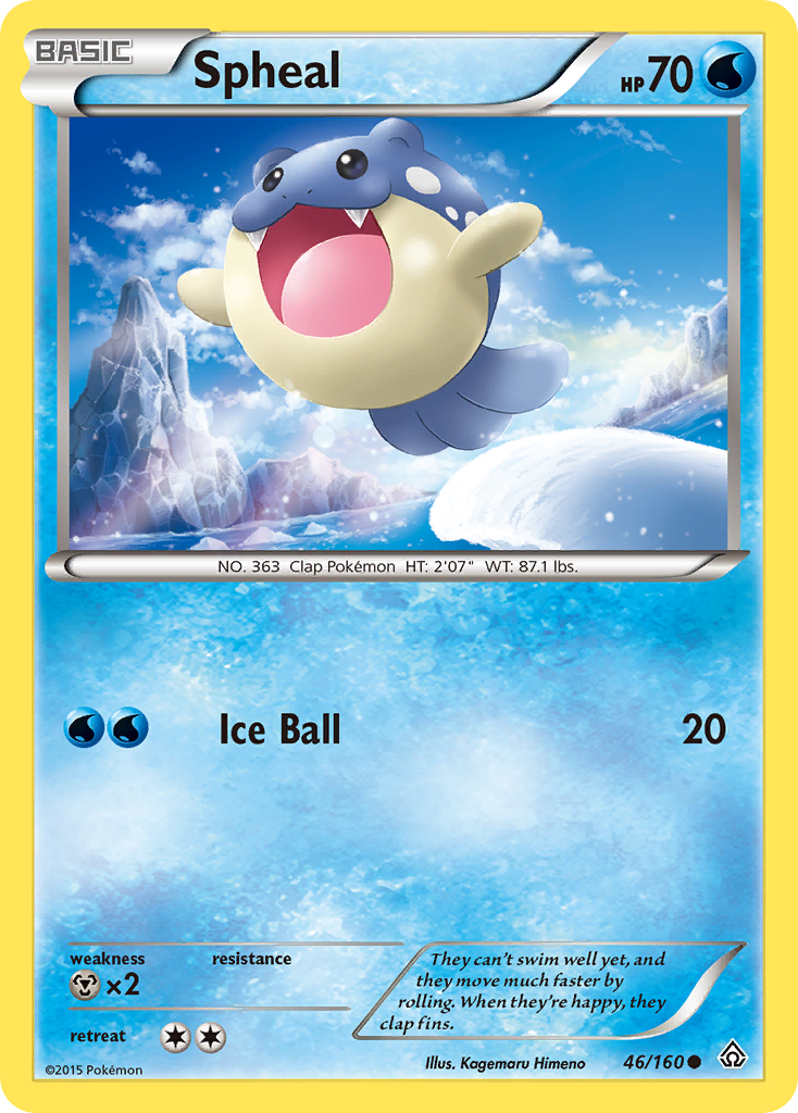 Spheal (46/160) [XY: Primal Clash] | Card Merchant Takapuna