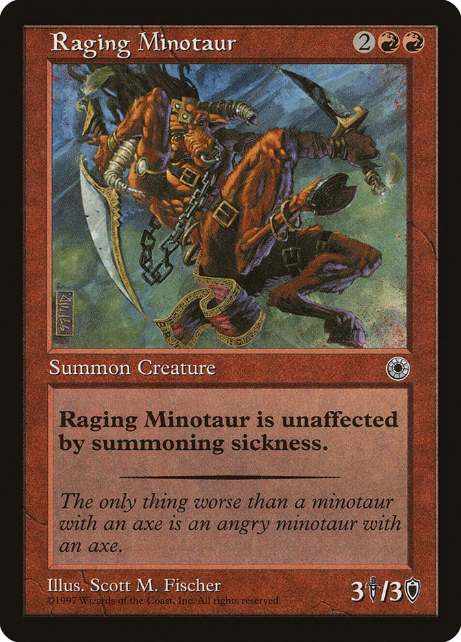 Raging Minotaur [Portal] | Card Merchant Takapuna