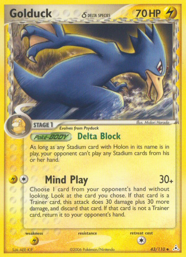 Golduck (43/110) (Delta Species) [EX: Holon Phantoms] | Card Merchant Takapuna