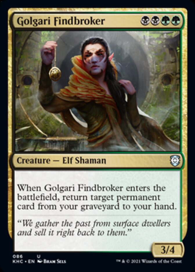 Golgari Findbroker [Kaldheim Commander] | Card Merchant Takapuna