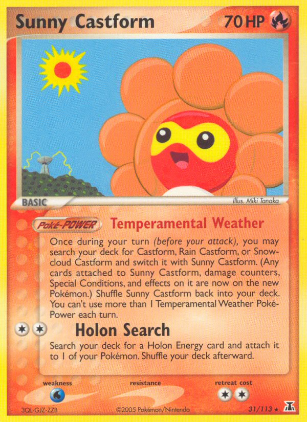 Sunny Castform (31/113) [EX: Delta Species] | Card Merchant Takapuna