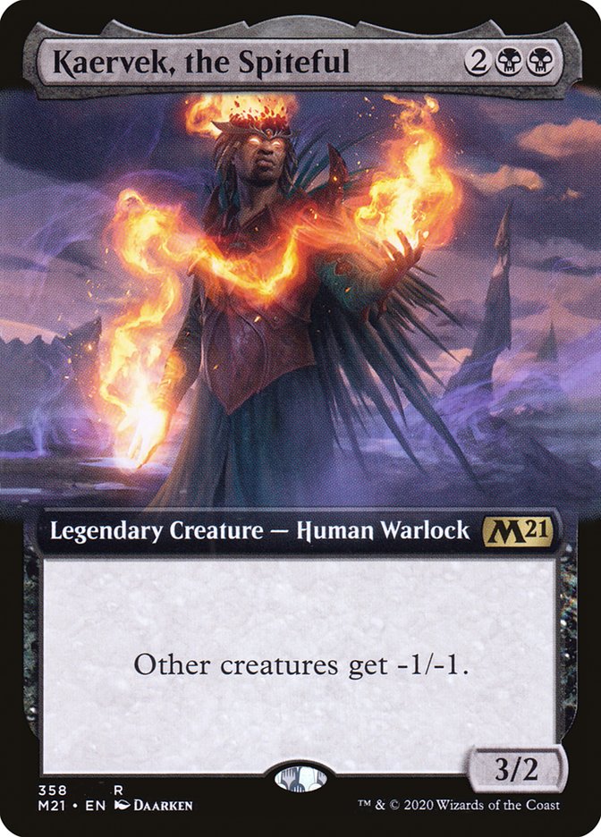 Kaervek, the Spiteful (Extended Art) [Core Set 2021] | Card Merchant Takapuna