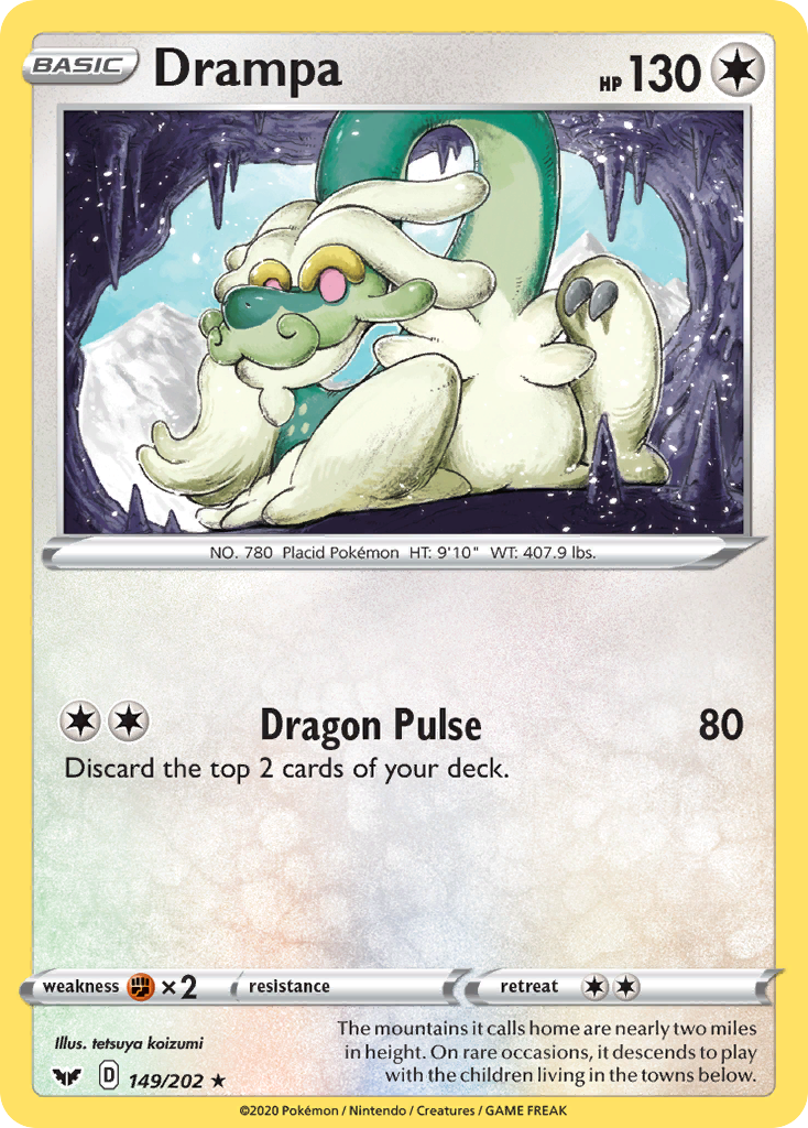 Drampa (149/202) [Sword & Shield: Base Set] | Card Merchant Takapuna