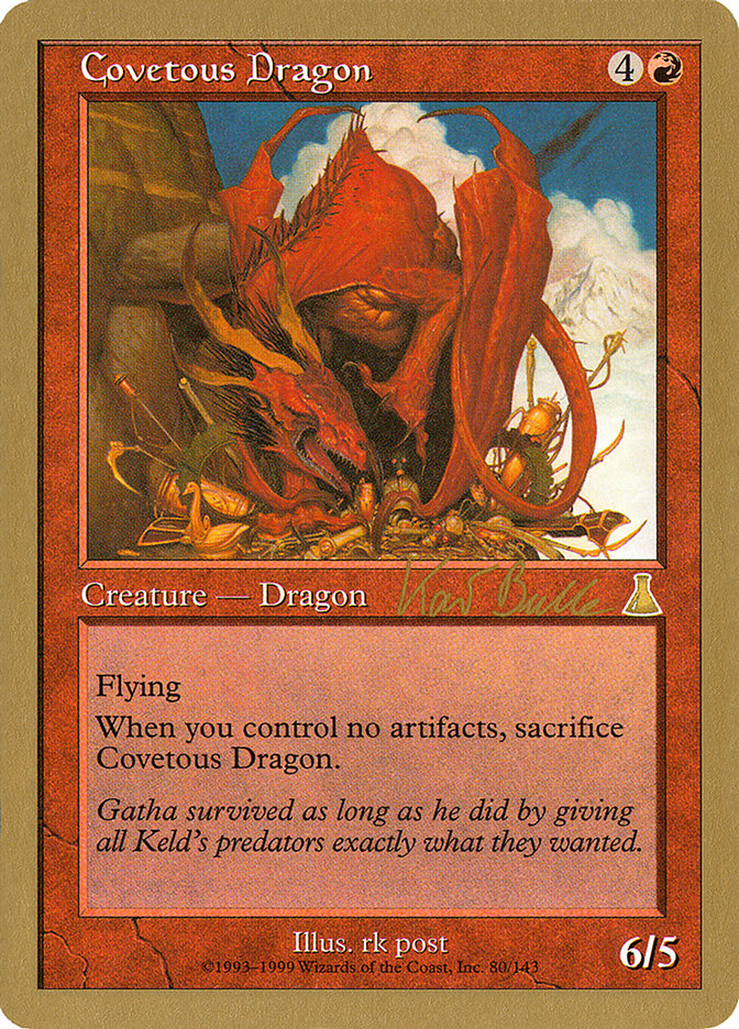 Covetous Dragon (Kai Budde) [World Championship Decks 1999] | Card Merchant Takapuna