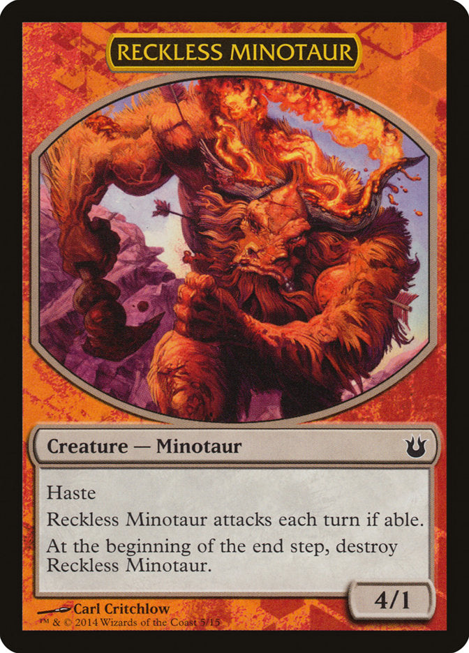 Reckless Minotaur [Born of the Gods Battle the Horde] | Card Merchant Takapuna