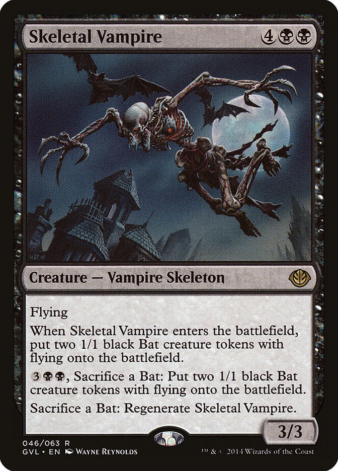 Skeletal Vampire (Garruk vs. Liliana) [Duel Decks Anthology] | Card Merchant Takapuna