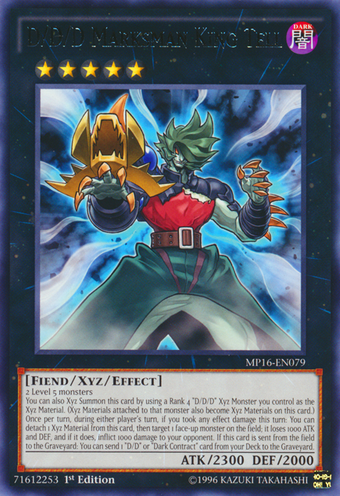 D/D/D Marksman King Tell [MP16-EN079] Rare | Card Merchant Takapuna