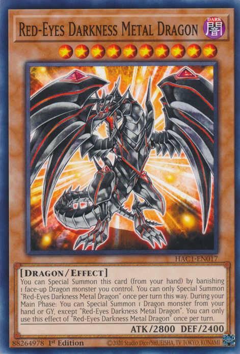 Red-Eyes Darkness Metal Dragon [HAC1-EN017] Common | Card Merchant Takapuna