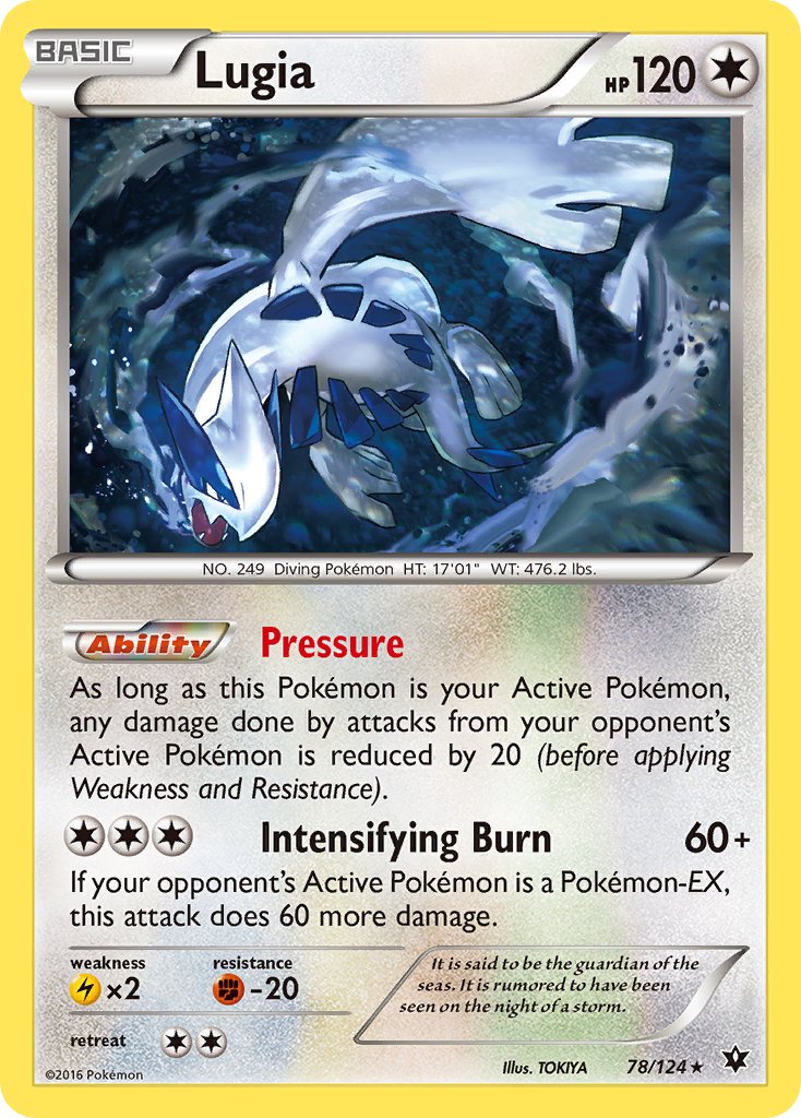 Lugia (78/124) (Theme Deck Exclusive) [XY: Fates Collide] | Card Merchant Takapuna