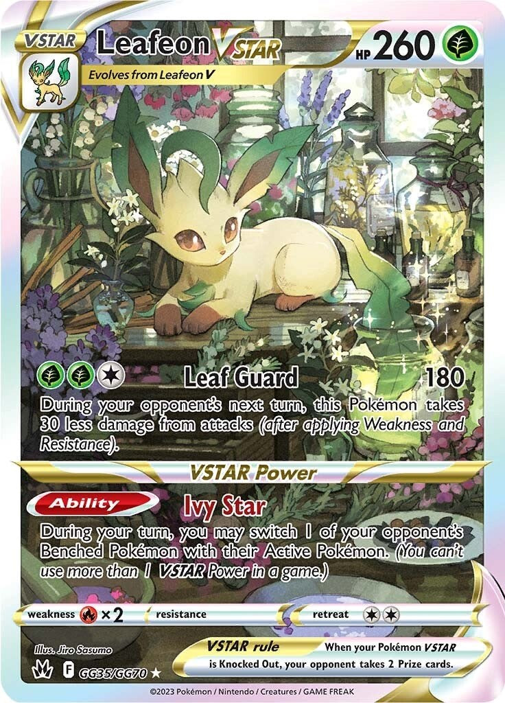 Leafeon VSTAR (GG35/GG70) [Sword & Shield: Crown Zenith] | Card Merchant Takapuna