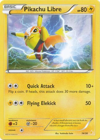 Pikachu Libre (14/30) [XY: Trainer Kit 3 - Pikachu Libre] | Card Merchant Takapuna