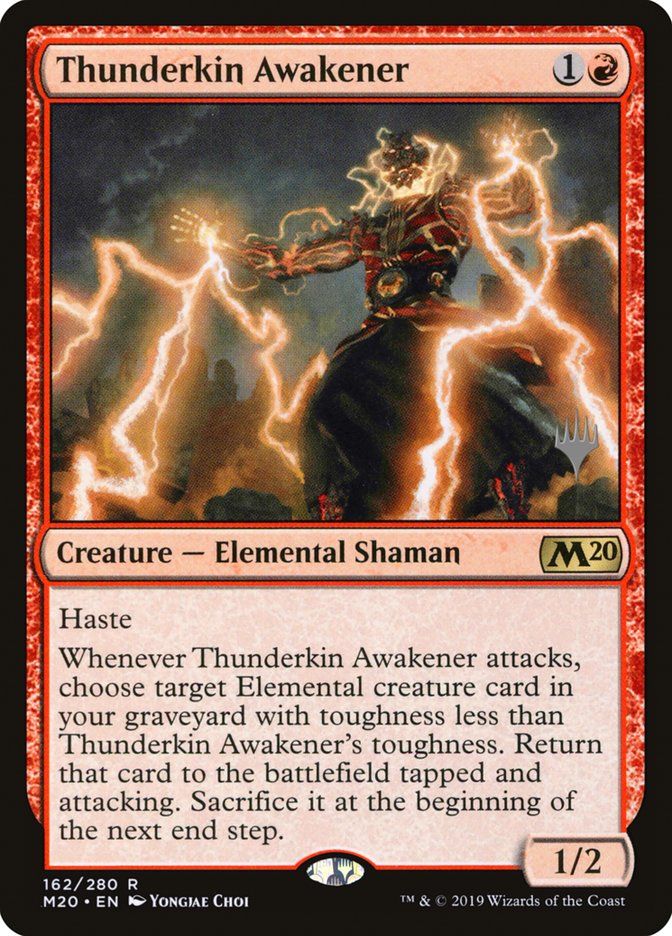 Thunderkin Awakener (Promo Pack) [Core Set 2020 Promos] | Card Merchant Takapuna