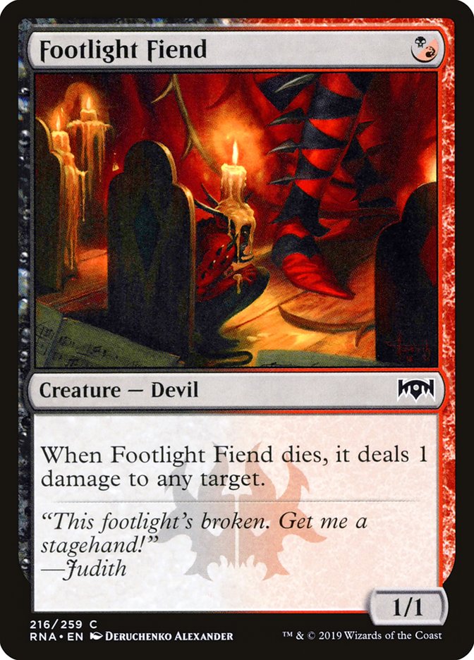 Footlight Fiend [Ravnica Allegiance] | Card Merchant Takapuna