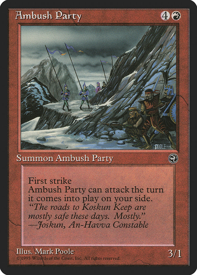 Ambush Party (Joskun Flavor Text) [Homelands] | Card Merchant Takapuna