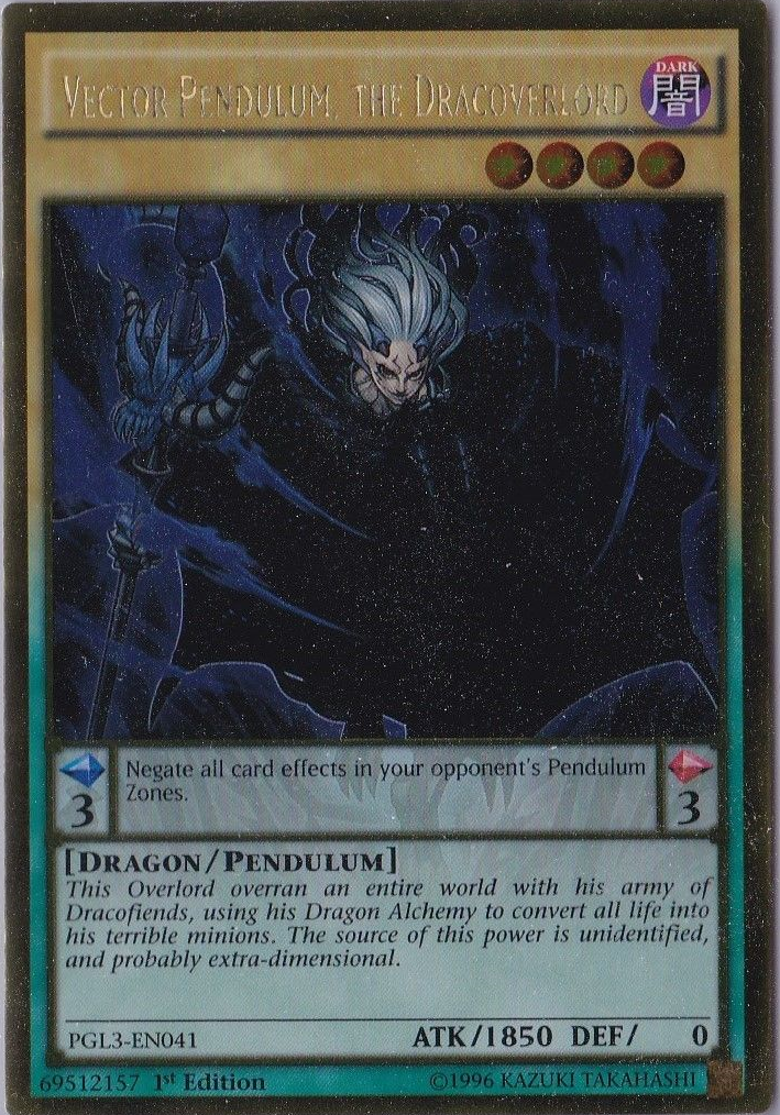 Vector Pendulum, the Dracoverlord [PGL3-EN041] Gold Rare | Card Merchant Takapuna