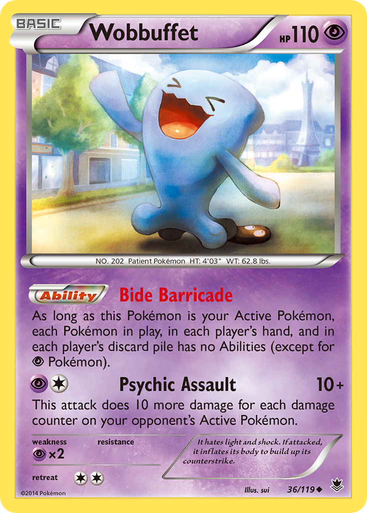 Wobbuffet (36/119) [XY: Phantom Forces] | Card Merchant Takapuna