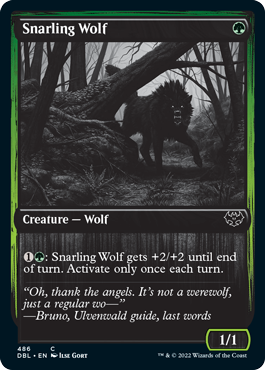 Snarling Wolf (486) [Innistrad: Double Feature] | Card Merchant Takapuna