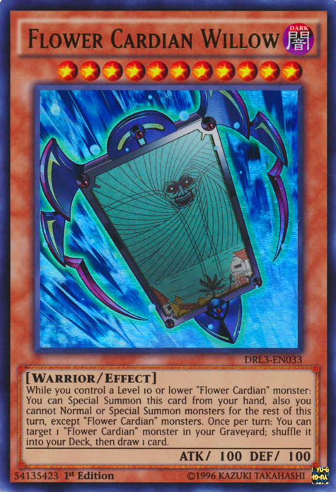 Flower Cardian Willow [DRL3-EN033] Ultra Rare | Card Merchant Takapuna