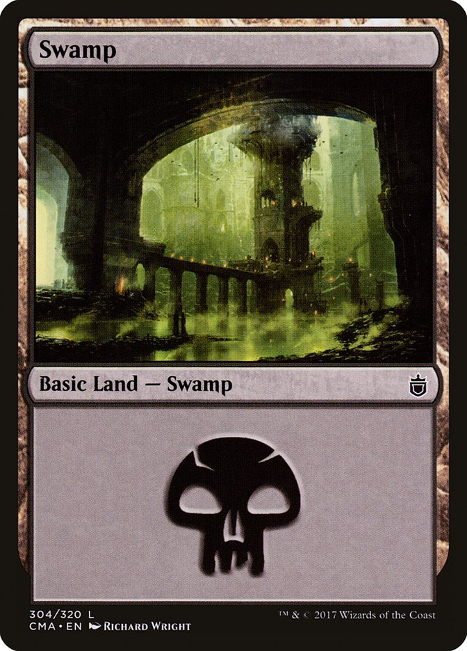 Swamp (304) [Commander Anthology] | Card Merchant Takapuna